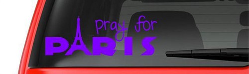 Vinyl decal pray for paris - pray,