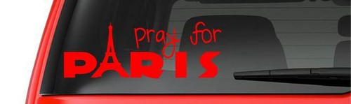 Vinyl decal pray for - decal:,